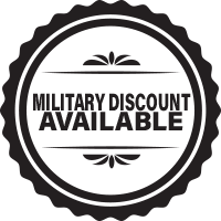 Military Discount Available badge